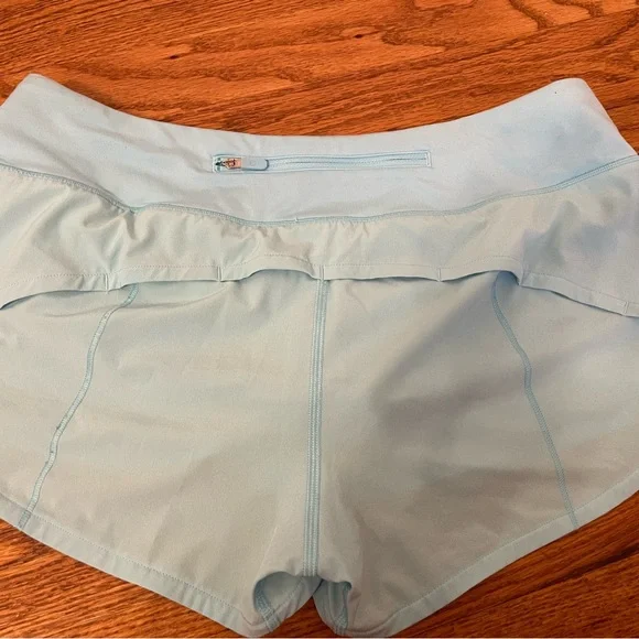 Lululemon low rise cyan blue 2.5” speed ups - Picture 5 of 6